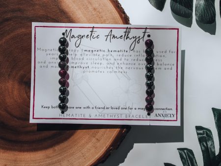 Amethyst Magnetic Friendship Bracelet Online now