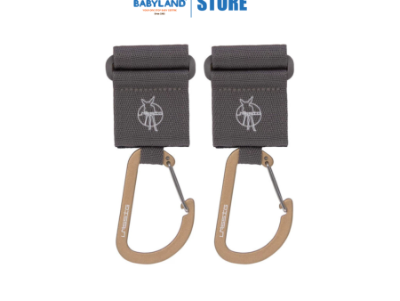 Lassig Cas Stroller Hooks with Carabiner 2 Packs Online Sale