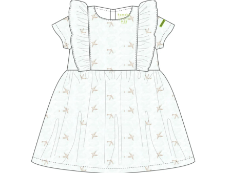 Hamako Tencel Baby Kids Frill Dress Whispering Wings Online