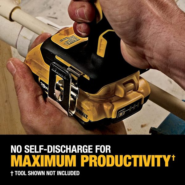 DEWALT 20V MAX Compact Lithium-Ion 2.0Ah Battery Pack (2 Pack) and 20V MAX XR Lithium-Ion 4.0Ah Battery Pack (2 Pack) Sale