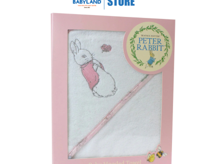 Bubba Blue Peter Rabbit  Hop Little Rabbit  Hooded Towel - Pink (80x80cm) Online Hot Sale