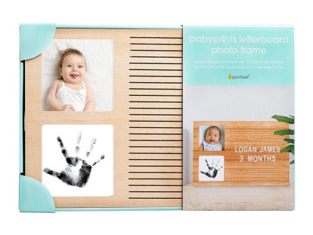 Pearhead Babyprints Letterboard Photo Frame Online Sale