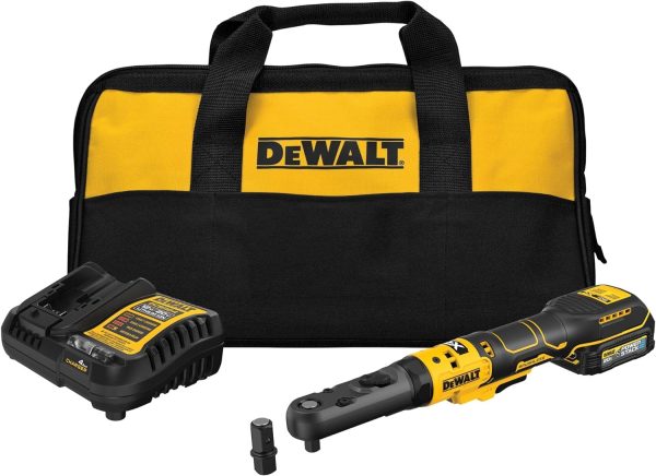 DEWALT 20V MAX* XR 3 8  and 1 2  Sealed Head Ratchet Kit with DEWALT POWERSTACK Sale