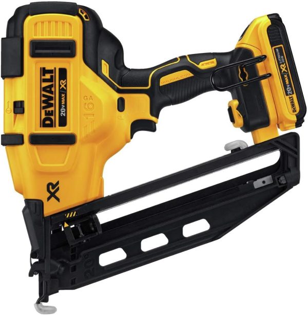 DEWALT 20V MAX* XR 16 Guage Angled Finish Nailer - Kit For Discount