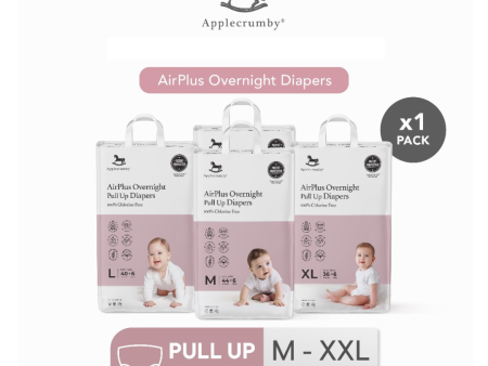 Applecrumby AirPlus Overnight Pull Up Diapers - M50   L46   XL42   XXL36 For Discount