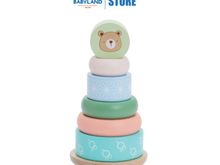 Bubble Wooden Bear Stacking Rings (12m+) Cheap