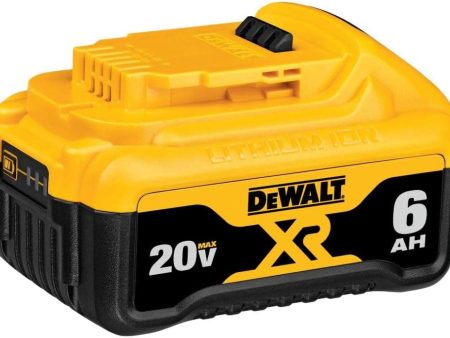 DEWALT 20V Max Battery, Premium 6.0Ah Supply