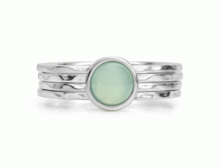 Still Crystal Fidget Ring with Green Aventurine Fashion