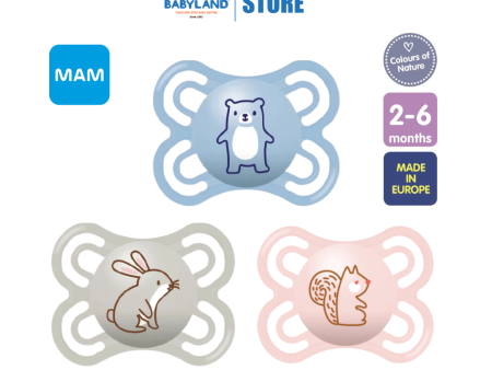 MAM Perfect Colours of Nature Pacifier (2-6M) For Cheap