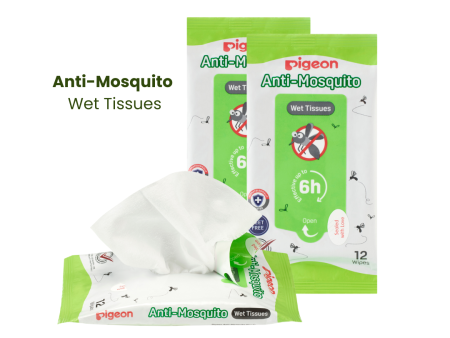 Pigeon Anti-Mosquito Wet Tissues (12s x 3) Online Sale