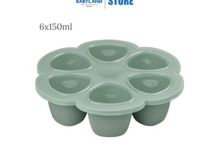 Beaba Multiportions Silicone Freezer Tray - Sage Green Fashion