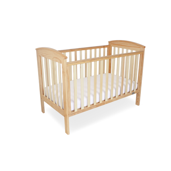 Babyhood Classic Curve 4-in-1 Cot - Natural For Discount