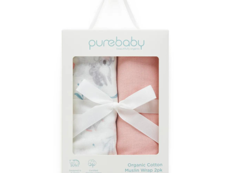 Purebaby Organic Blossom Friends Muslin Wrap Gift Pack Sale