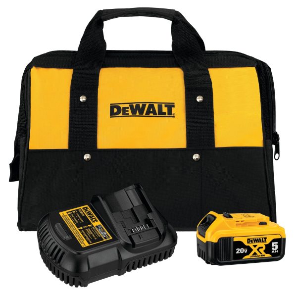 DEWALT 20V MAX* Battery and Charger Kit with Bag, 5.0Ah Online