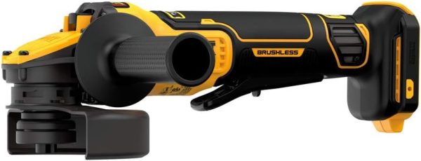 DEWALT 20V MAX* 4-1 2 in. - 5 in. Brushless Cordless Paddle Switch Angle Grinder with FLEXVOLT Advantage (Tool Only) Discount