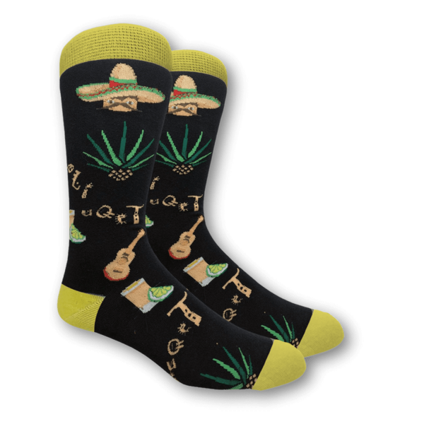 Tequila and Guitar Crew Socks Fashion