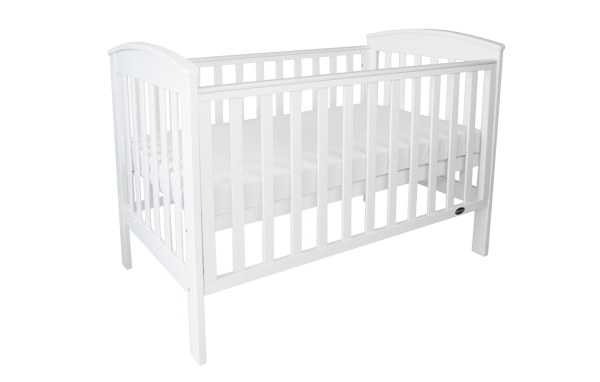 Babyhood Classic Curve 4-in-1 Cot - White Online Sale