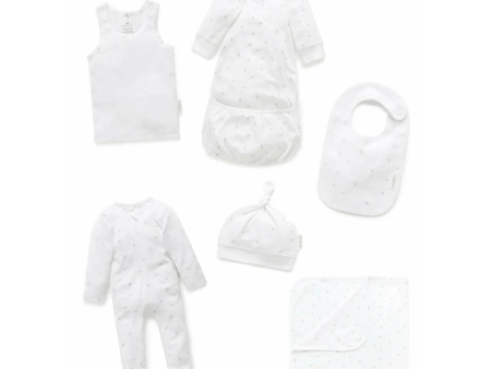 Purebaby Hospital Bag Newborn Giftset - 6 Pcs Online Hot Sale