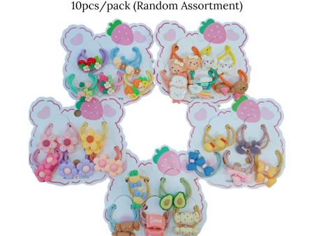 Baby Bo Cute Girls  Hair Ties – Small Size, 10pcs Pack (Random Assortment) Sale