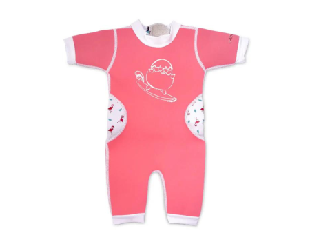 Cheekaaboo Warmiebabes Baby & Toddler Thermal Swimsuit UPF50+ Pink Flamingo Hot on Sale