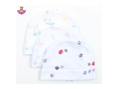 Earth Bebe New Born Baby Caps (3Pcs) For Discount