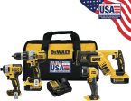 DEWALT 20V Max Xr Cordless Drill Combo Kit, 4-Tool on Sale