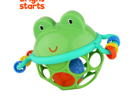 Bright Starts Oball Jingle & Shake Pal Rattle - Green Frog 0M+ Fashion