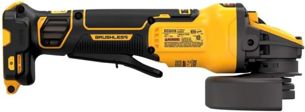 DEWALT 20V MAX* 4-1 2 in. - 5 in. Brushless Cordless Paddle Switch Angle Grinder with FLEXVOLT Advantage (Tool Only) Discount