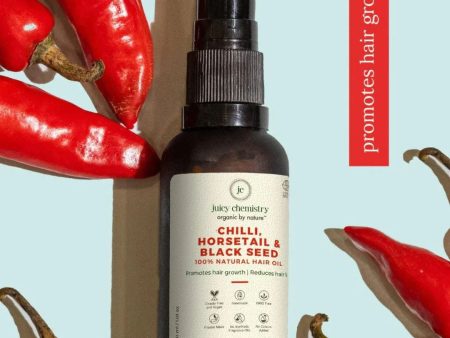 Boss Mama Organic Chilli, Horsetail & Black Seed Hair Oil (30ml) For Sale