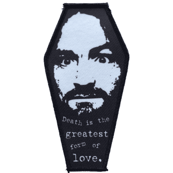 Charles Manson Coffin Embroidered Patch Discount