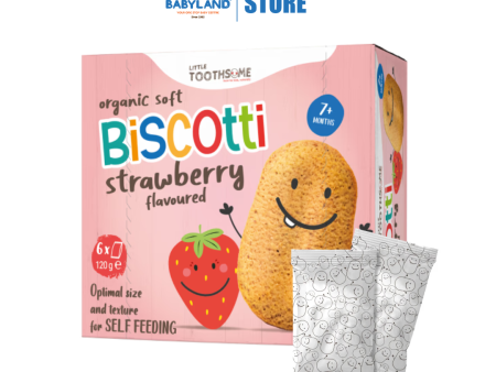 Little Toothsome Organic Biscotti - Strawberry Cheap