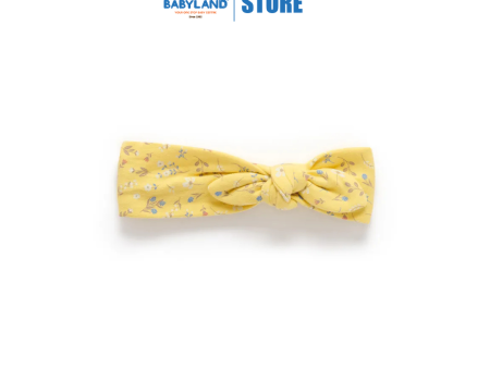 Purebaby Organic Bow Headband Sunshine Floral Fashion