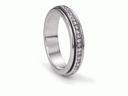 Lunar Sterling Silver Anxiety Spinning Ring Online Hot Sale