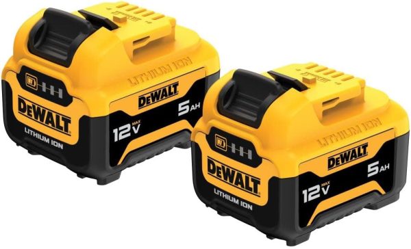 DEWALT 12V MAX* 5.0Ah Lithium Ion Batteries (2-Pack) Online now