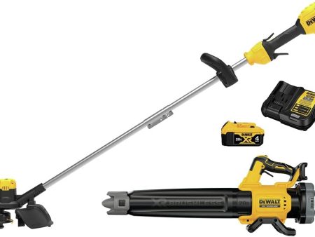 DEWALT 20V Max Xr Brushless Cordless String Trimmer And Blower Combo Kit Discount