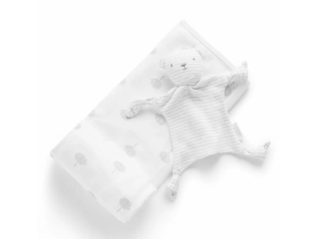 Purebaby Organic Blanket and Soothing Toy GiftSet - Grey Online