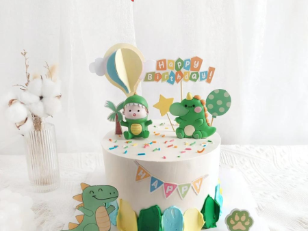 [PRE-ORDER] Yippii Dino Green Cake 6 Inch (Toy) on Sale