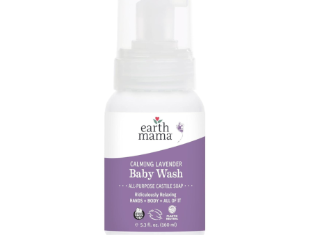 Earth Mama Calming Lavender Baby Wash 160ml Online now