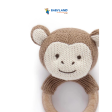 Purebaby - Organic Knitted Monkey Rattle Coconut (0m+) Fashion