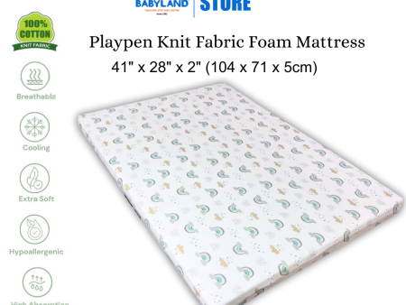 Bumble Bee Playpen Foam Mattress (Knit Fabric) For Cheap