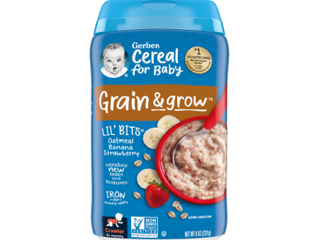 Gerber Lil Bits Oatmeal Banana Strawberry Cereal 227g For Sale