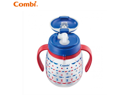 Combi Baby Lakumug Straw Cup 340ml - Blue (6m+) For Discount