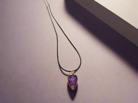 Amethyst Drop Gemstone Necklace – Healing Vibrations in Every Detail Discount