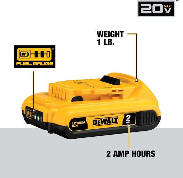 DEWALT 20V MAX Compact Lithium-Ion 2.0Ah Battery Pack (2 Pack) and 20V MAX XR Lithium-Ion 4.0Ah Battery Pack (2 Pack) Sale