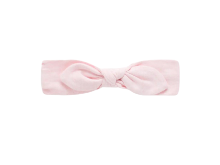 Purebaby Organic Knot Headband - Pale Pink Melange Discount