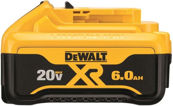 DEWALT 20V Max Battery, Premium 6.0Ah Supply