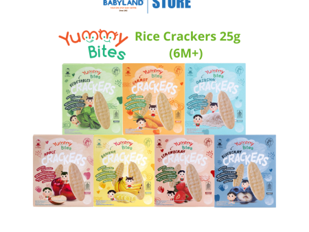 Yummy Bites Rice Crackers 25g (6M+) Online now