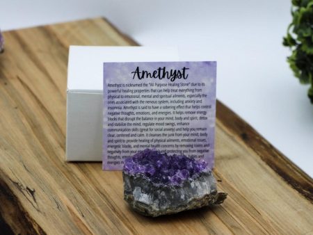 Amethyst Cluster: alleviate anxiety symptoms, stabilize mood and sleep aid Online now