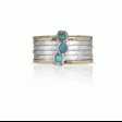 Azure Blue Opal Anxiety Fidget Ring Cheap