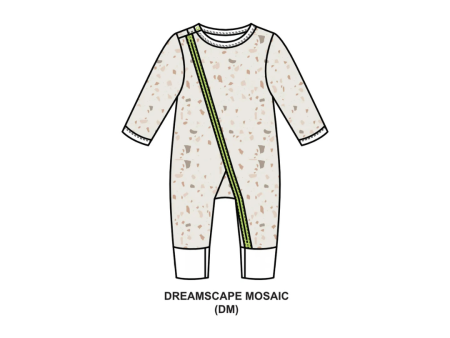 Hamako Tencel Baby Kids Jippa Suit Dreamscape Mosaic Cheap